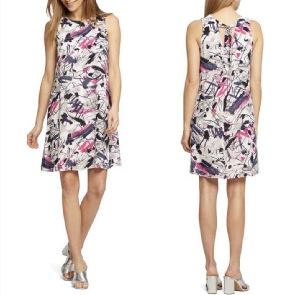 NIC+ZOE‎ Dress Graffiti Femme Print Dress, 2X